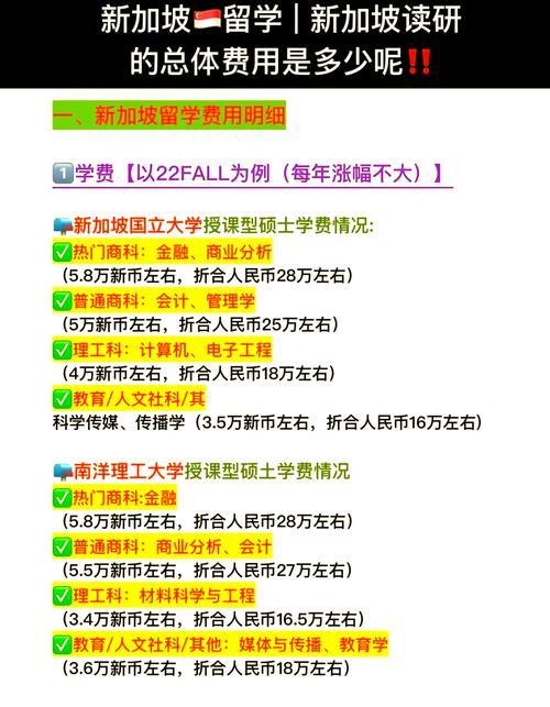 新加坡留学读研条件，新加坡留学读研条件及费用